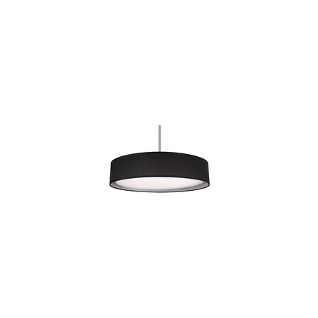 Kuzco Lighting Led Flush Mount With Round Colored Hand Tailored Textured Fabric Shade PD7920-BK